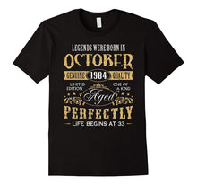 33rd Legend Birthday Gift Idea Made in October 1984 Apparel