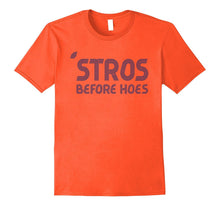 'Stros Before Hoes Houston Funny Retro Orange T-Shirt