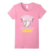 Funny Baseball Legends Are Created in January T-Shirt Meme