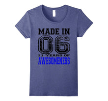 11th Birthday Gift Tshirt Made in 06 11 Years of Awesomeness