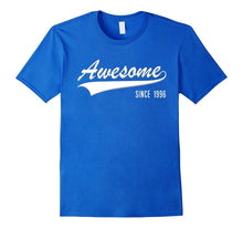 21st Birthday Gift Shirt Awesome Since 1996 21 Year Old Tee
