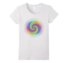 Psychedelic Trippy Rainbow Spiral T-Shirt - Neon Art Design