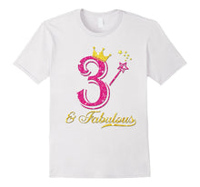 3rd Birthday Girl Fabulous Princess Shirt