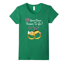 10 Years Anniversary Gift 10th Wedding Married Couple Shirt