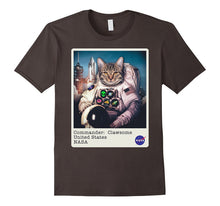 NASA Commander: Clawsome Cat Astronaut Graphic T-Shirt