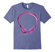 Purple Headphones Shirt Music Retro Watercolor Musical Teen