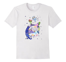 Reading With Space Cat Shirts - Cat Lovers Graphic Gifts