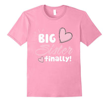 Big Sister Finally Shirt Kids Baby Pregnant Announcement