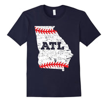 Atlanta ATL Georgia Distressed Baseball T-Shirt