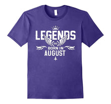 Legends Are Born in August T-Shirt Birthday Tee