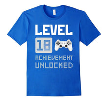 18th Birthday Gift Level 18 Achievement Unlocked T-Shirt Him