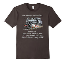 "Ask Me About Model Trains" Funny, Humorous T-Shirt