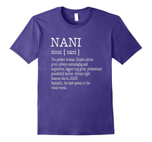 Nani Definition Grandma Mother Day Gifts Women T-Shirt