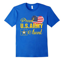 Proud U.S. Army Aunt Patriotic Heart T Shirt