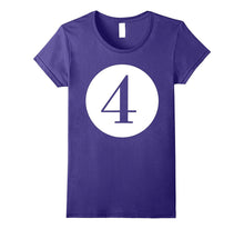 Number 4 T-Shirt for Adults & Kids