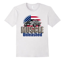 MUSCLE UNLEASHED Classic Muscle Car T Shirt Hot Rod Race