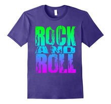 Retro 80's Rock and Roll T-Shirt With Bright Neon Colours