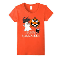 Happy Halloween Shirt - Halloween Ghost, Cat, Pumpkin Shirt
