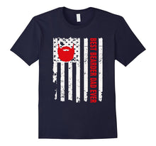 Best Bearded Dad Ever American Flag T-Shirt