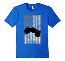 4th of July Vintage American Flag Monster Truck T Shirts