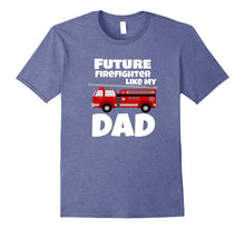 Future Firefighter Like My Dad Shirt With Fire Truck Graphic