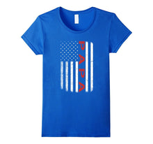 American Red PAPA Flag T-Shirt Father's Day Gift