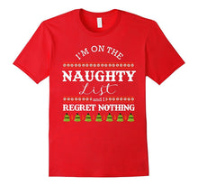Christmas Funny Naughty List T Shirt Mens Womens Kids Cute