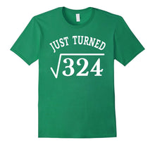 18 Years Old Just Turn Square Root 324 18th Birthday T-Shirt