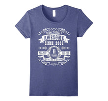 11th Birthday Gift T-Shirt Awesome Since 2006 Tee 11 Yr Olds