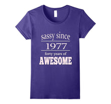 Birth Year tShirts 40 Years Old Birthday Sassy Since 1977