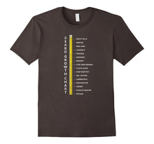 Mens Beard Length Growth Chart Ruler T-Shirt for Men