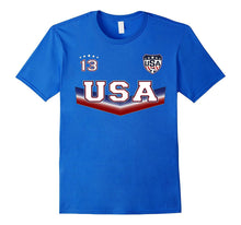 Double Sided USA Soccer Tshirt With No. 13 - Sports Apparel
