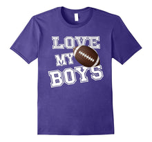 Love My Boys Football Shirt for Mom-Football Mom Shirts Dad