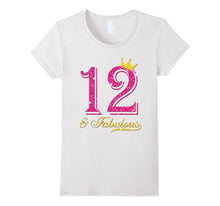 12th Birthday Girl Fabulous Princess Shirt