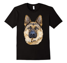 German Shepherd Dog Portrait Detailed Animal Novelty T-Shirt