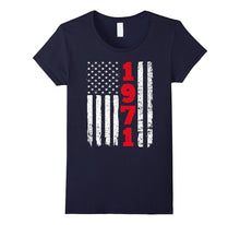 46th Birthday Gifts for Mom Dad Shirt: 1971 USA America Flag