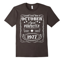 40th Birthday Shirt Legends Were Born October 1977 T-Shirt