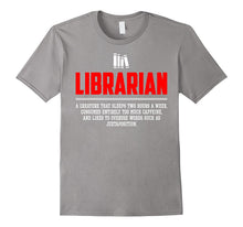 Librarian Noun Definition Funny Meaning Shirt Gift (New)