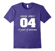 13 Years Old Birthday Shirt for Girl - Sassy Since 2004r