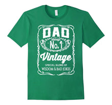 Mens Funny Vintage Fathers Day Shirt Design - Wisdom & Bad Jokes