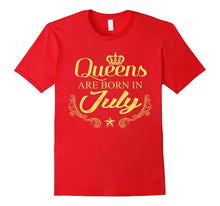 Cute Queens Are Born in July Diva Birthday T Shirt Gift