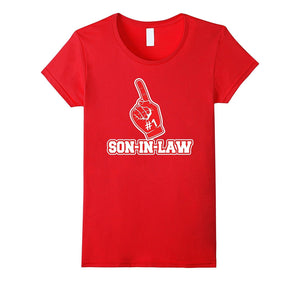 #1 Son-In-Law T Shirt - Number One Foam Finger Gift Tee