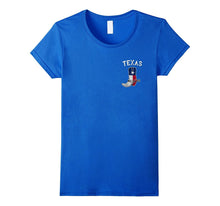 Cowboy Boot Texas Flag Pocket Logo T-Shirt