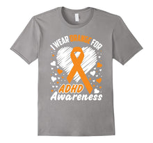 I Wear Orange for ADHD Awareness Shirt Orange Ribbon T-Shirt