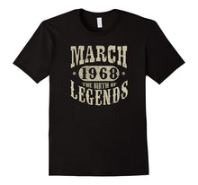 49 Years Old 49th Birthday March 1968 Birth of Legend TShirt