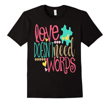Autism Puzzle Shirt Love Doesn't Need Words Nonverbal Kids