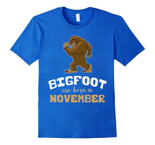 Bigfoot Are Born in November Children's Birthday T-Shirt