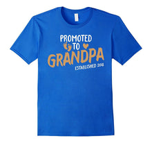 Mens Promoted to Grandpa Est 2018 T-Shirt - New Grandparents Baby