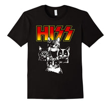 Hiss Funny Cats Kittens Rock Rockin T-Shirt Gift Tee Pun