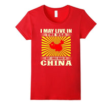 Live in USA Made in CHINA Map T Shirt
